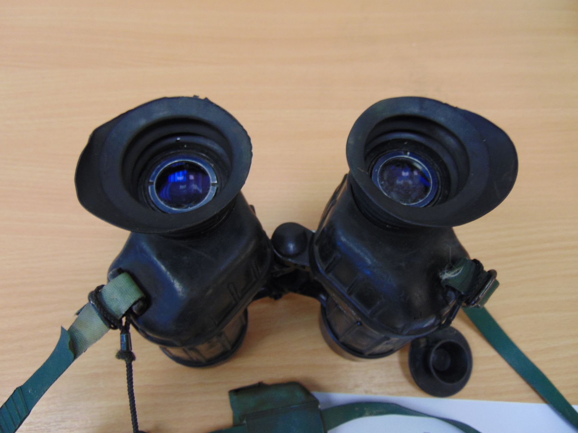 1 x Pair of Avimo L12A1 Self Focusing British Army Binos with graticule in mils 7x42 c/w filters - Image 4 of 5