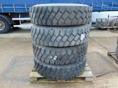 Qty 4 x Goodyear 12.00R20 G388 Unisteel tyres