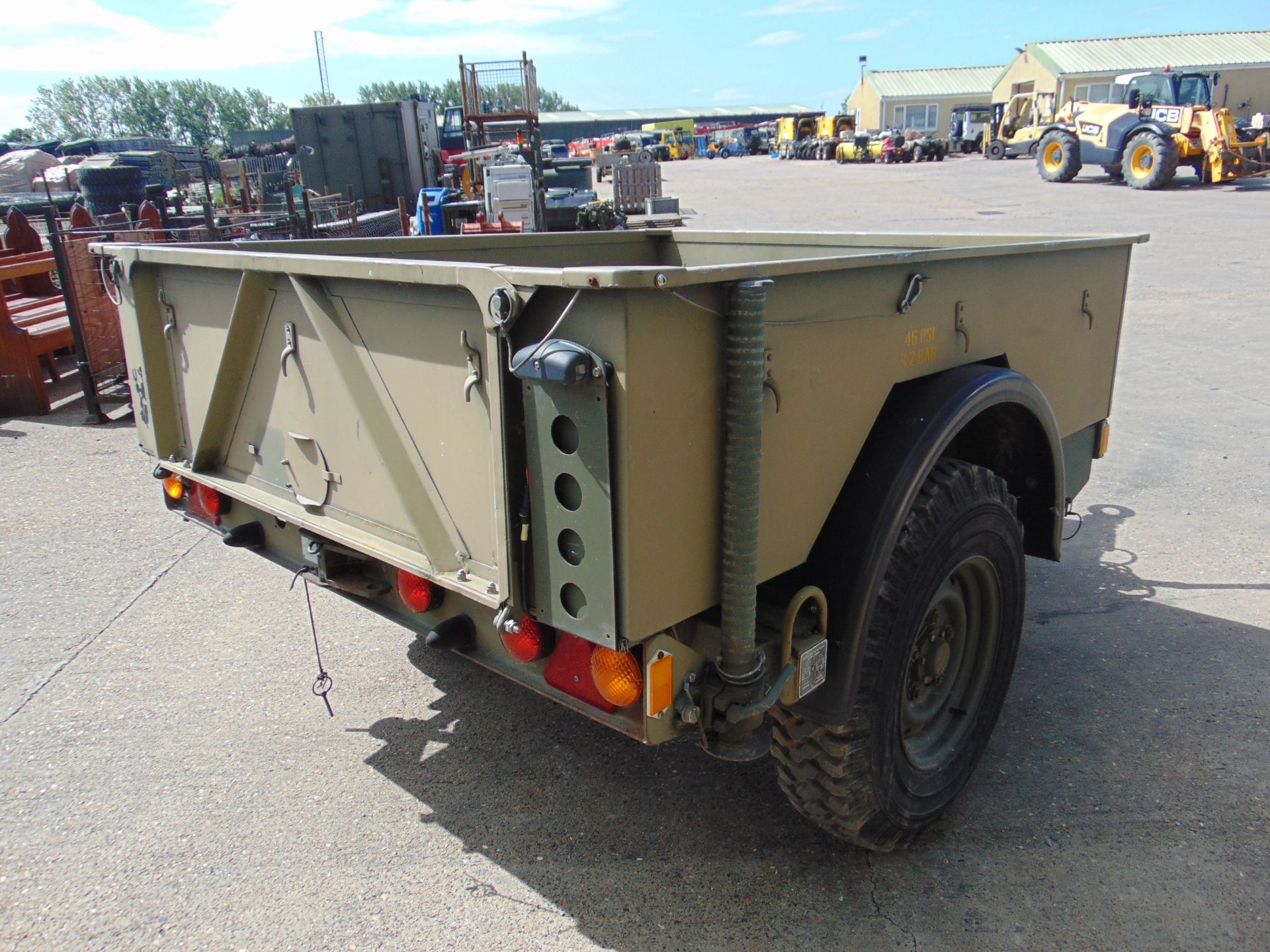 From UK MoD Reserve Stock Penman Trailer GS Light Weight Cargo Land Rover - Image 4 of 15