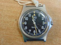 CWC W10 BRITISH ARMY SERVICE WATCH NATO MARKS WATER RESISTANT TO 5 ATM DATE 2006