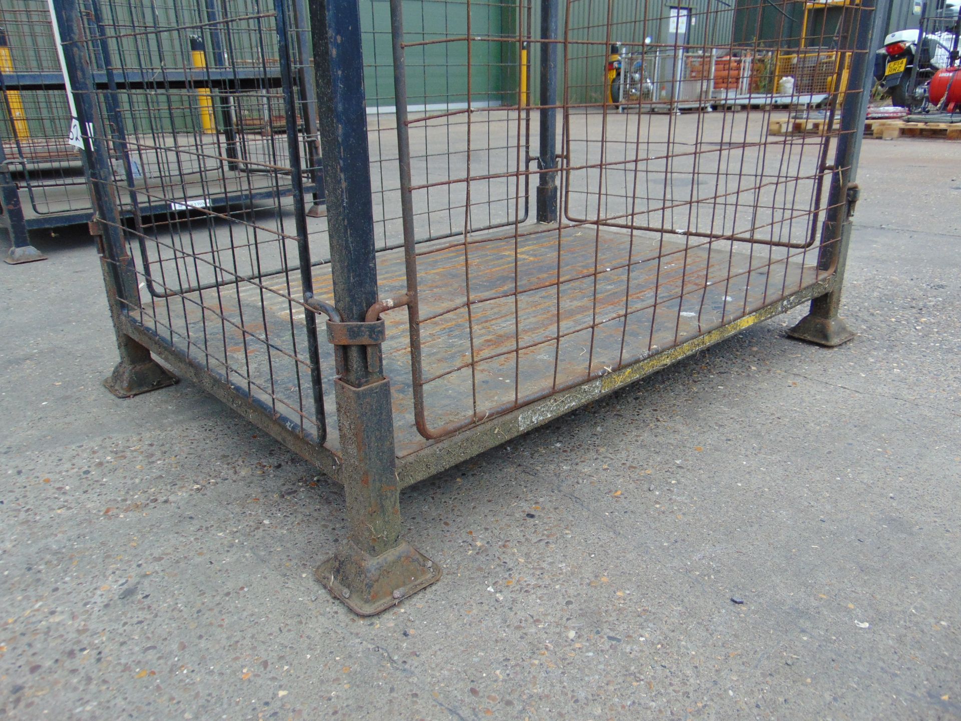 Steel Stacking Stillage with removeable sides and corner posts - Image 3 of 3