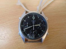 Seiko Gen 1 Pilots chrono harrier force issue Nato marks date , chip in glass 1988