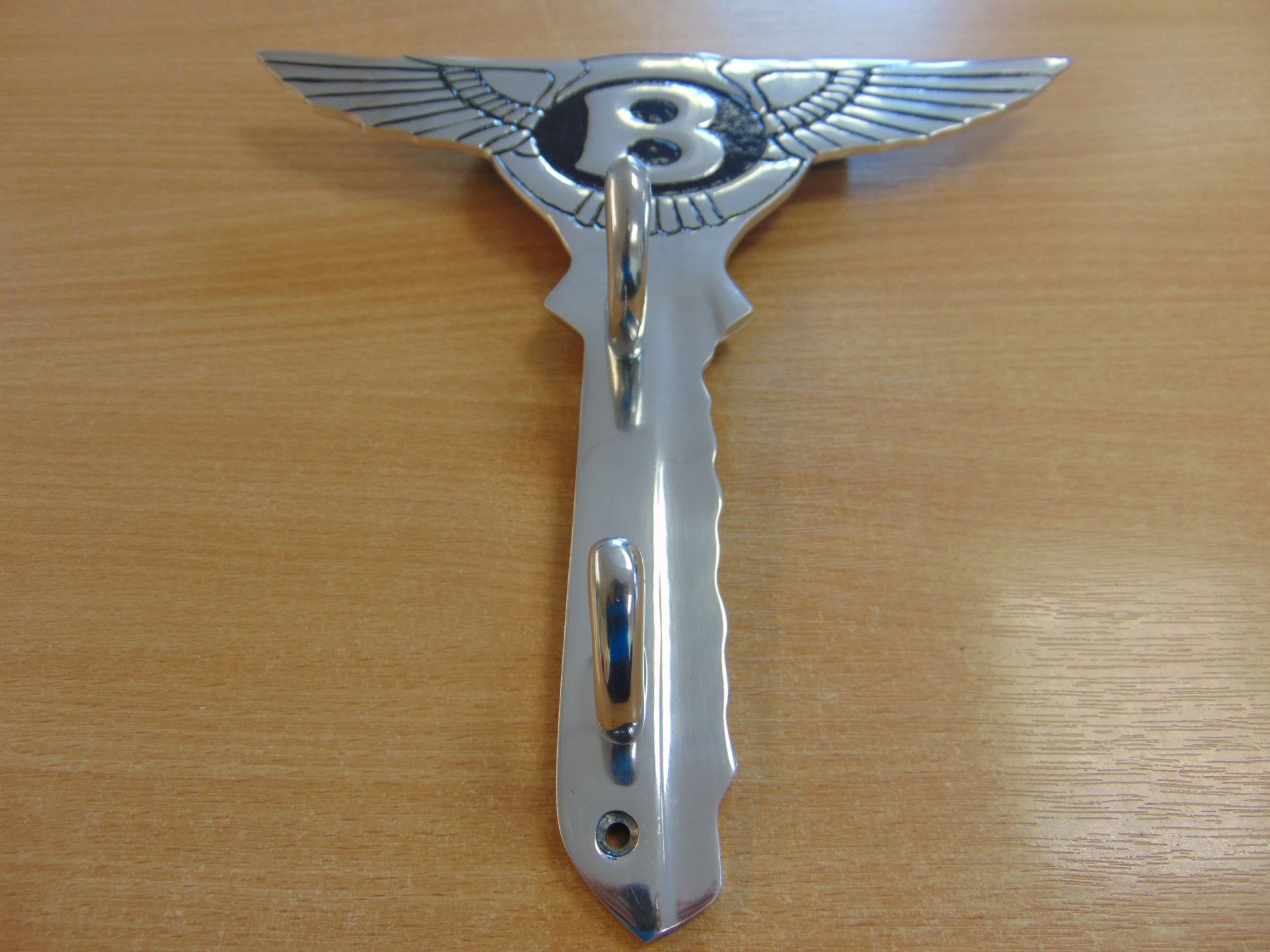 CAST ALUMINIUM BENTLEY DOUBLE COAT HOOK - Image 4 of 4