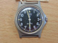 CWC W10 BRITISH ARMY SERVICE WATCH NATO MARKS DATE 2006 WATER RESISTANT TO 5 ATM