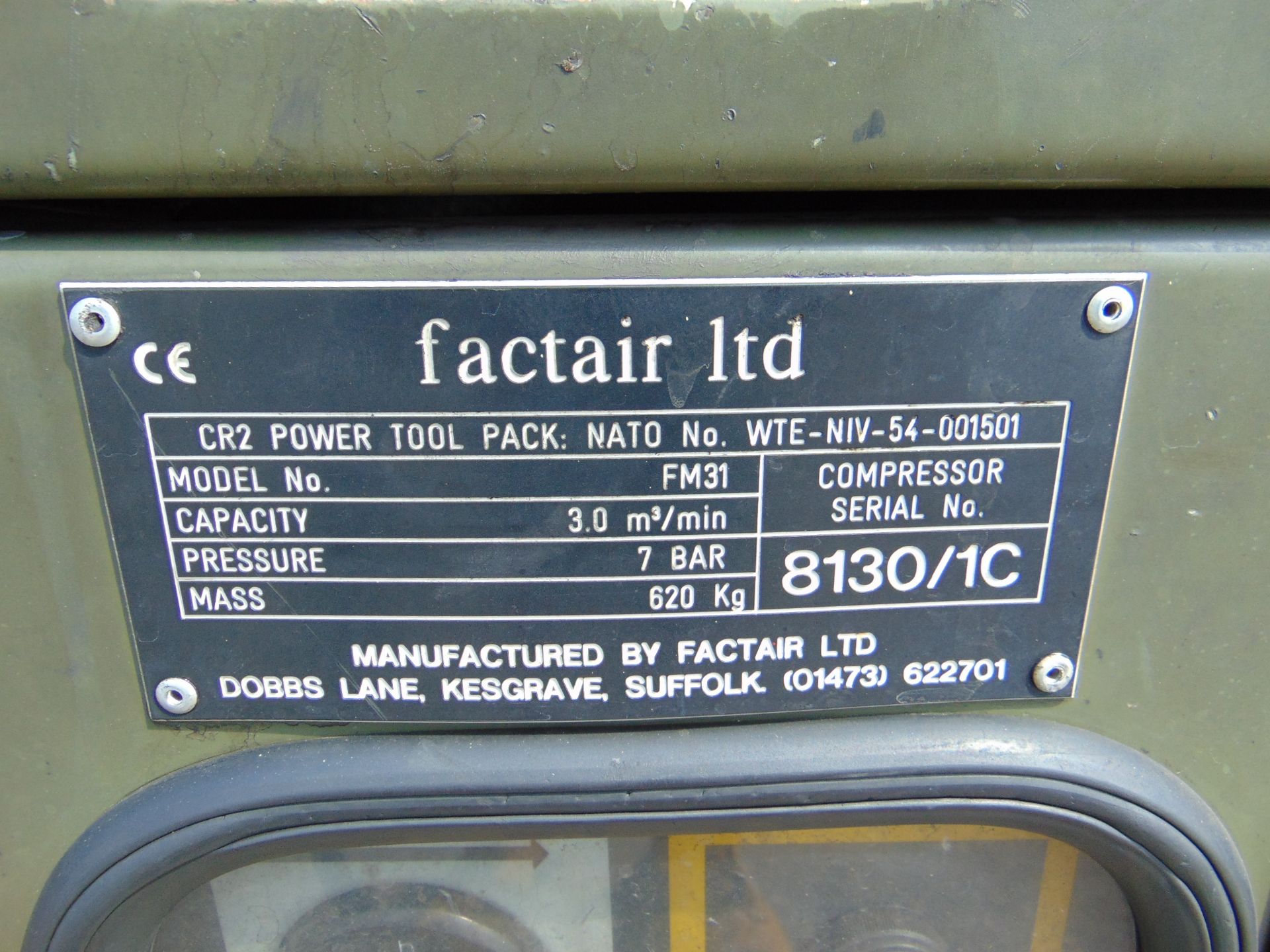Factair Air Power Deutz Diesel Compressor with Tool Kit - Bild 20 aus 20