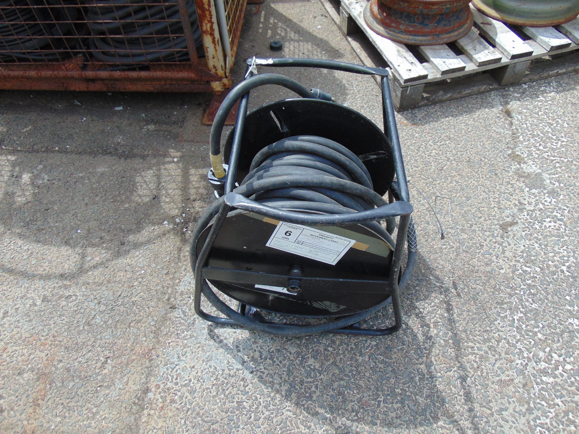 1 Large Cable Reel of HD 3 Phase Power Cable c/w Generator Plugs - Image 2 of 4