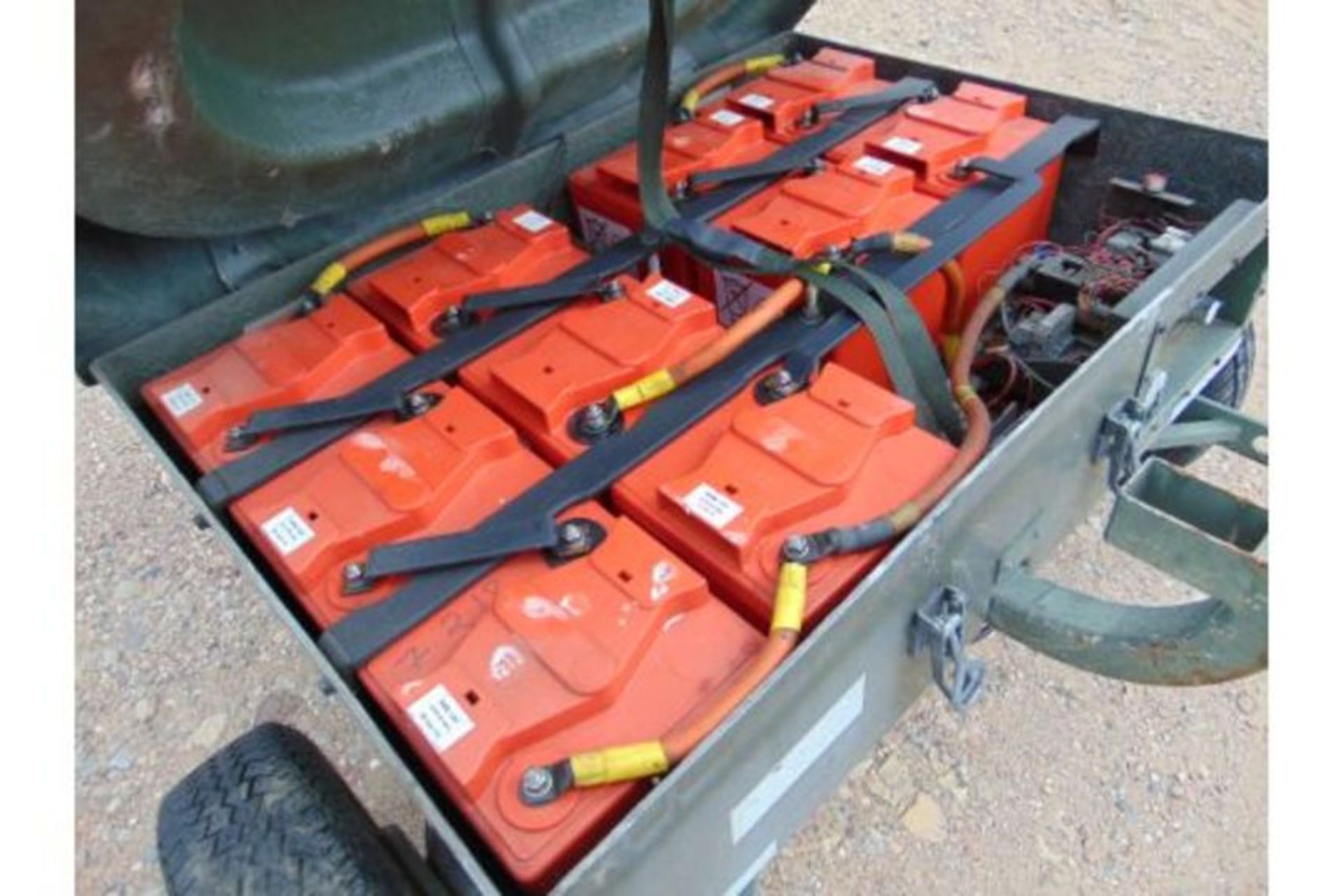 Battery Electrical Starter Trolley c/w Batteries and Cables - Image 6 of 6