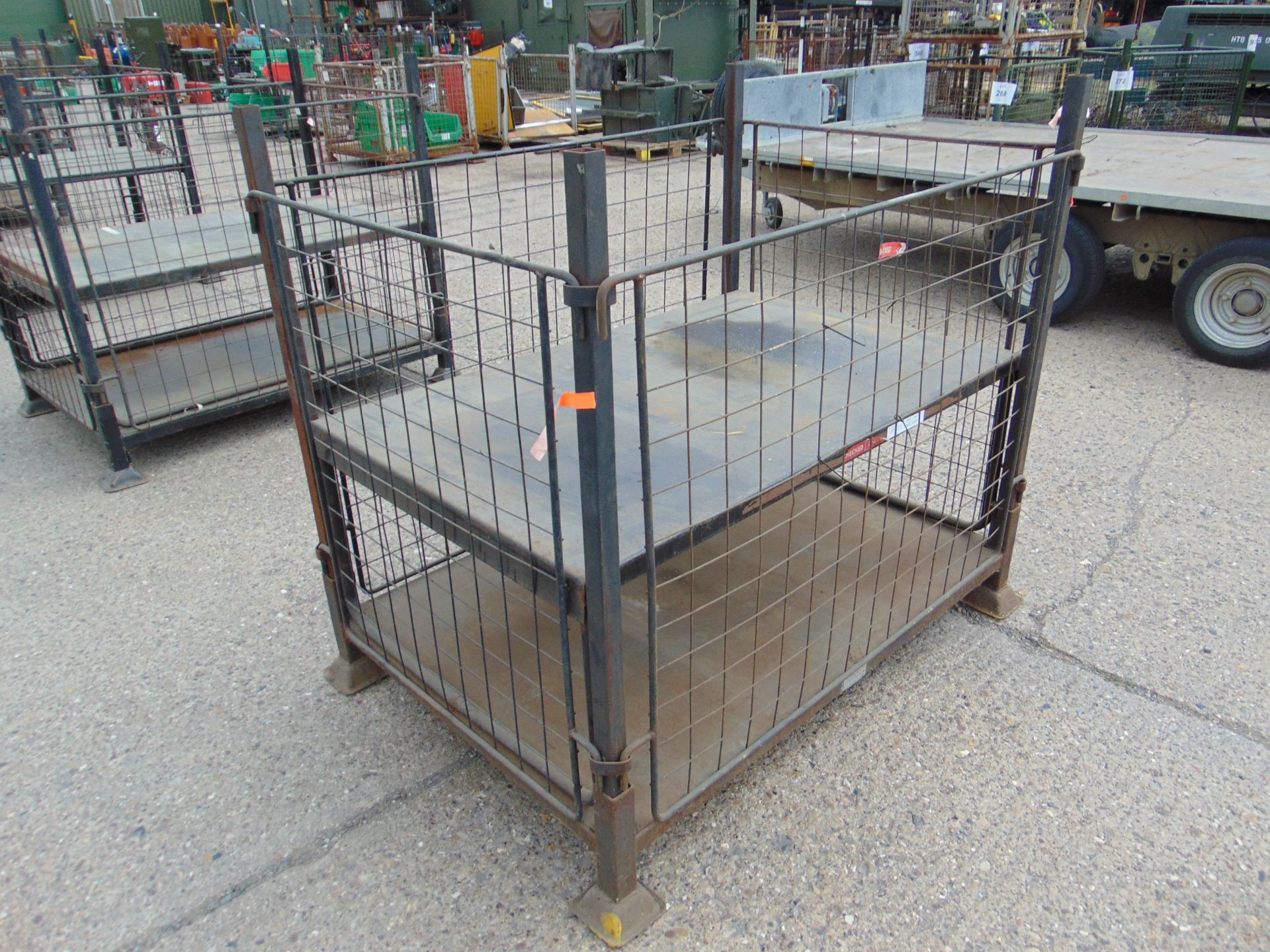 Steel Stacking Stillage with removeable sides and corner posts