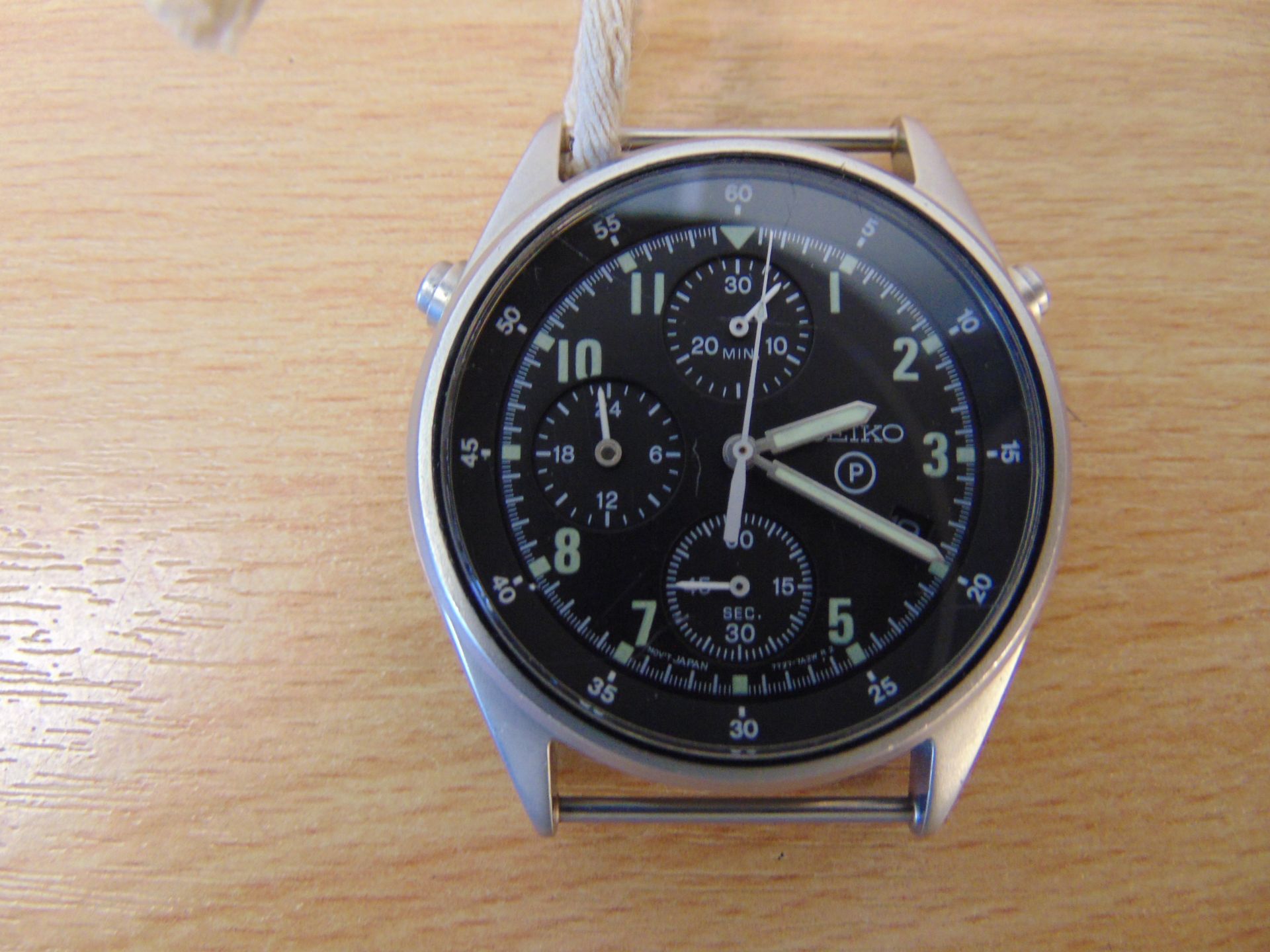 Seiko Gen 2 RAF Pilots Chrono Tornado Force issue, Nato Marks Date 1999, Winder missing