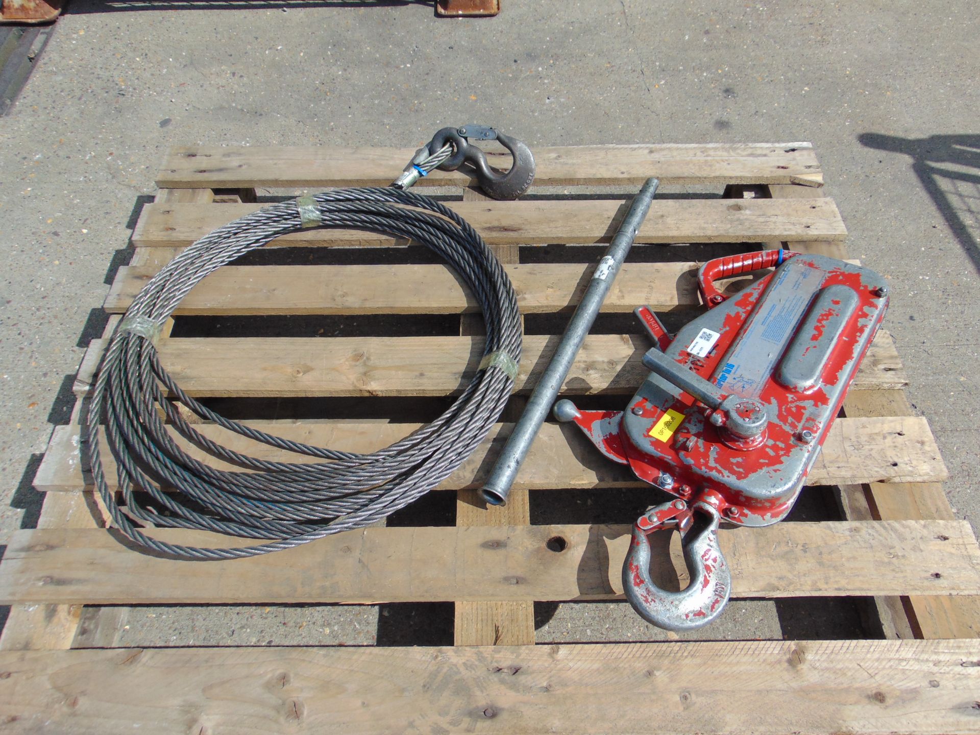 Tractel TU16 Tirfor Winch C/W Wire Rops & Handle