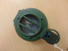 V. NICE UNISSUED FRANCIS BAKER PRISMATIC COMPASS BRITISH ARMY ISSUE. NATO MARKS