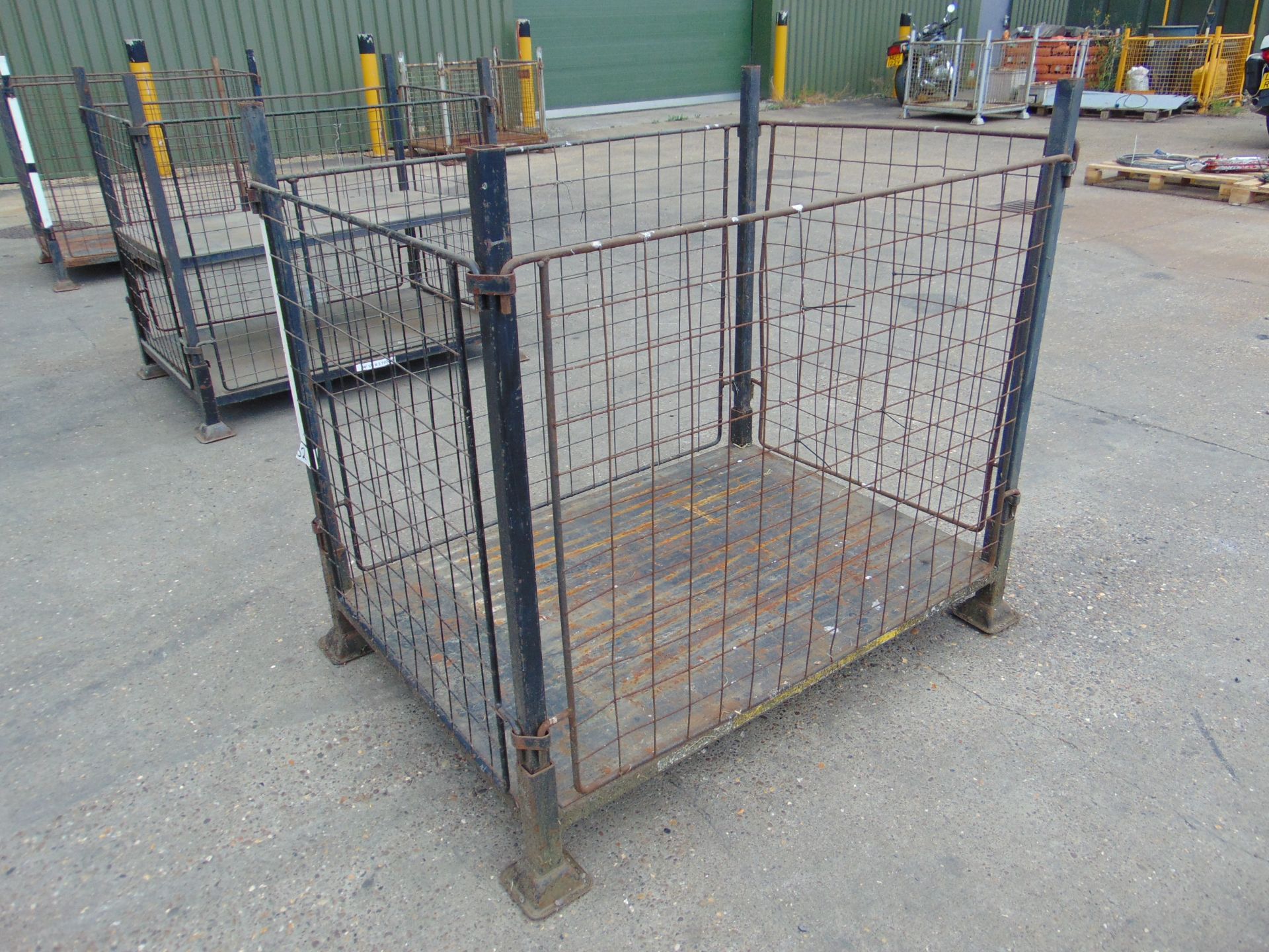 Steel Stacking Stillage with removeable sides and corner posts