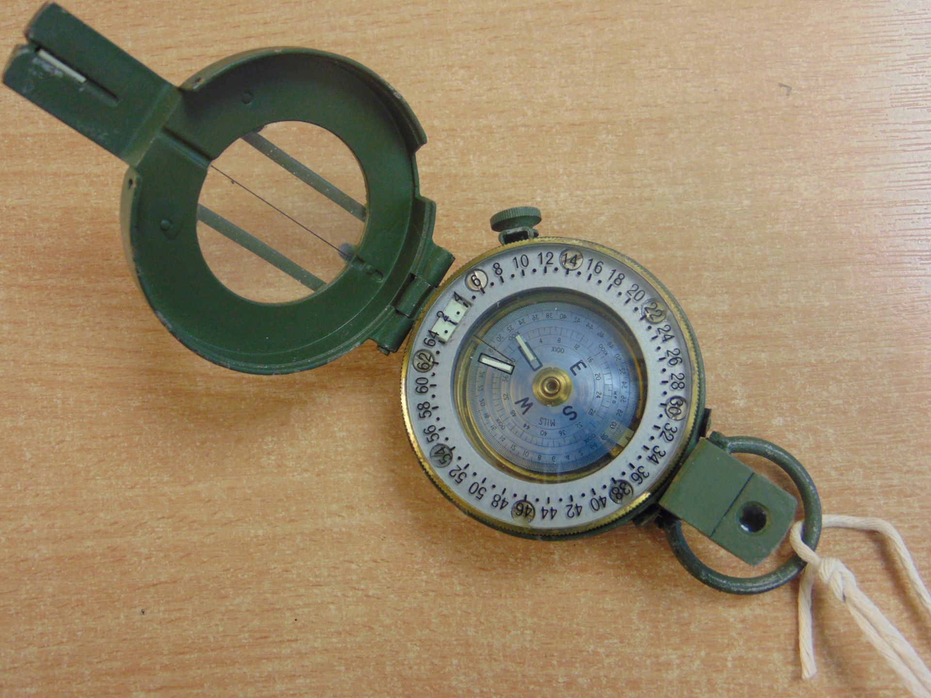 STANLEY LONDON BRASS PRISMATIC COMPASS BRITISH ARMY ISSUE NATO MARKS - Image 3 of 7