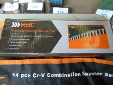 New Unissued 14 PCs Metric Combination Spanner Set