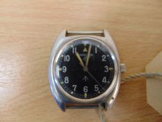 V.Rare Hamilton W10 British Army service watch, Nato marks and Broad Arrow, Date 1973