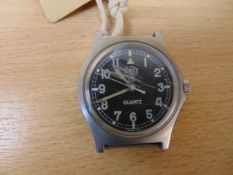 CWC 0552 R/Navy/Marines issue service Watch Nato Marks Date 1989, * Glass is Scratched *