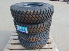 Michelin 235/85R16 XZL tyres (unused) on Wolf HD rims x 4