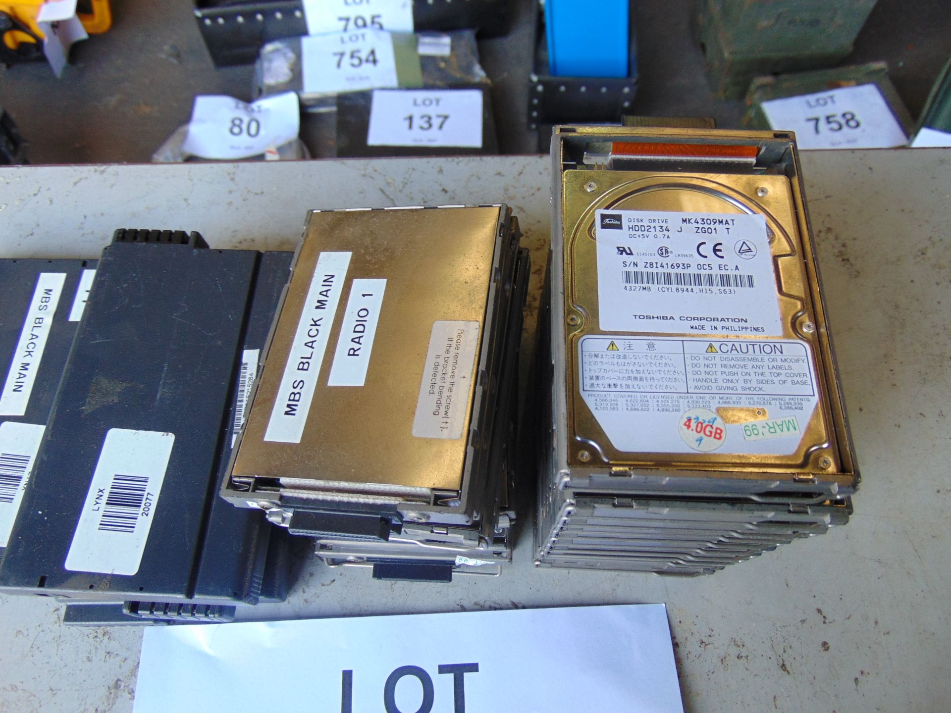 19 x Hard Drives + 4 Backup Batteries - Image 2 of 3