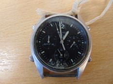 Seiko Gen 1 Pilots Chrono RAF Harrier Force issue with Nato Marks Date 1984, Chip in Glass
