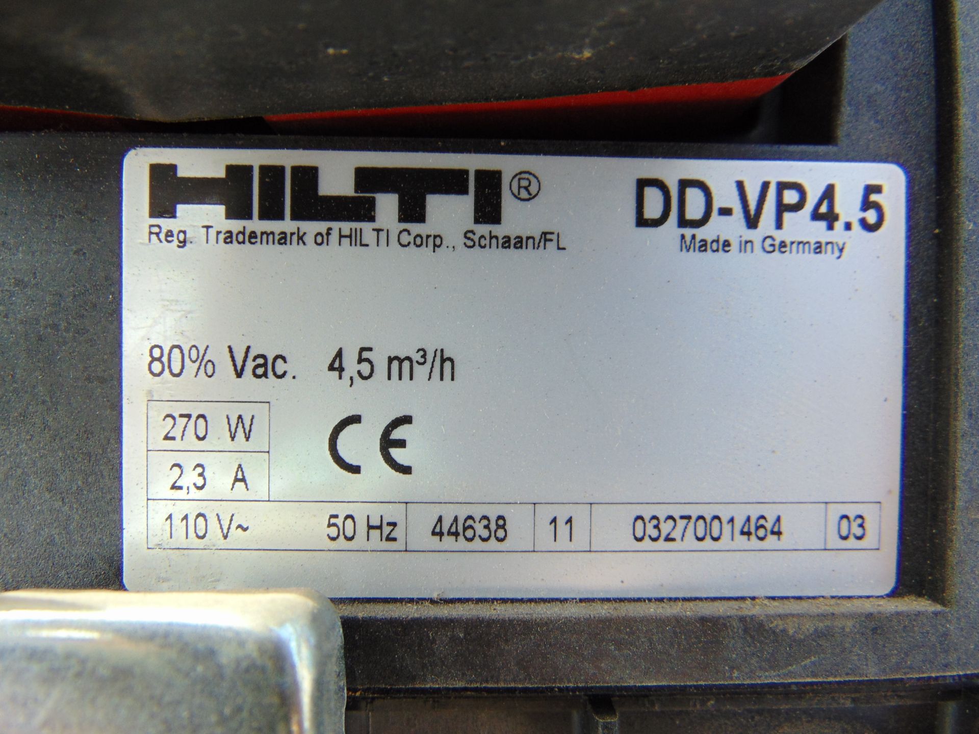 Hilti DD-VP4.5 Vacuum Pump - Image 4 of 4