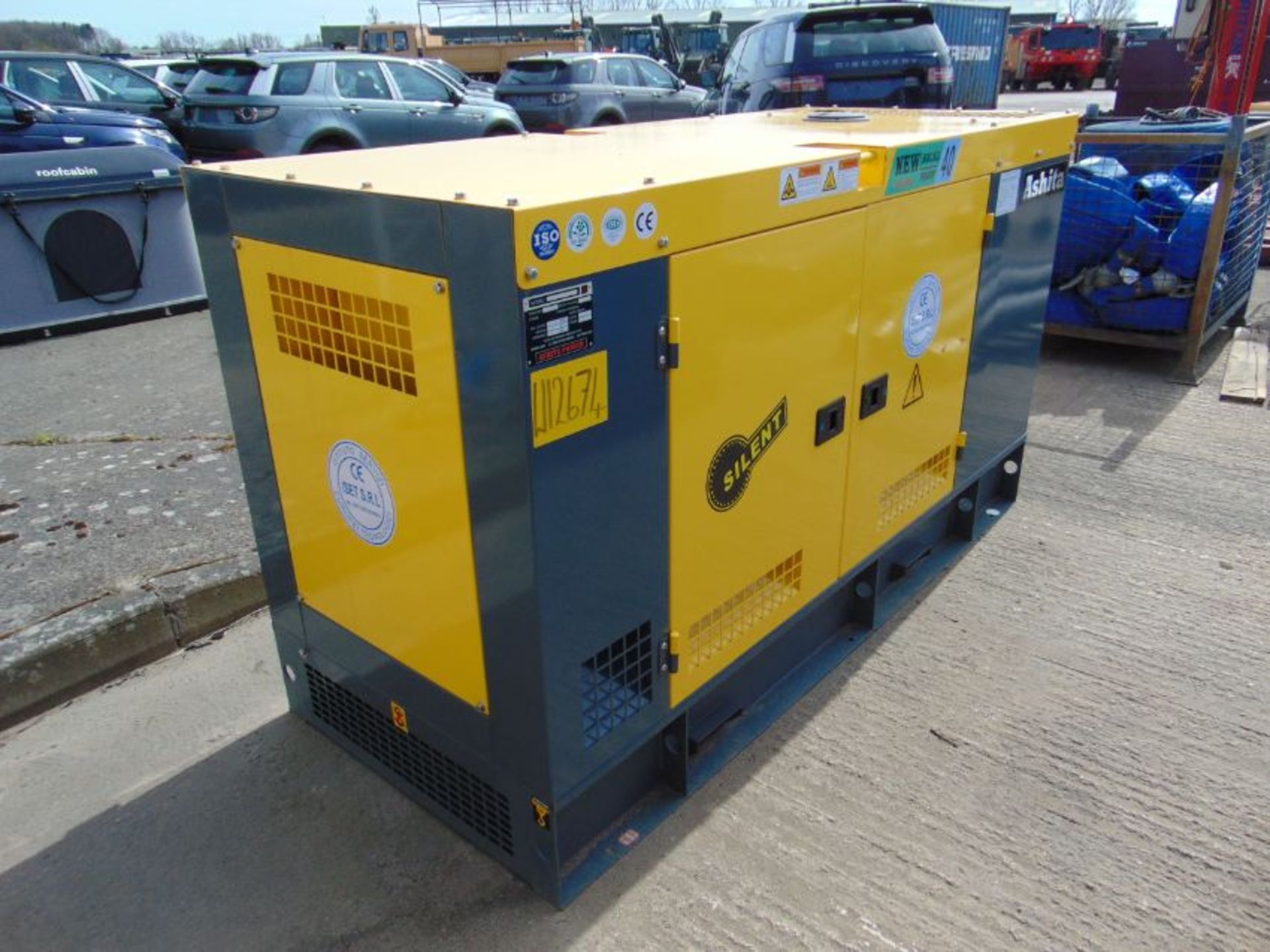 2021 UNISSUED 40 KVA 3 Phase Silent Diesel Generator Set - Image 5 of 14