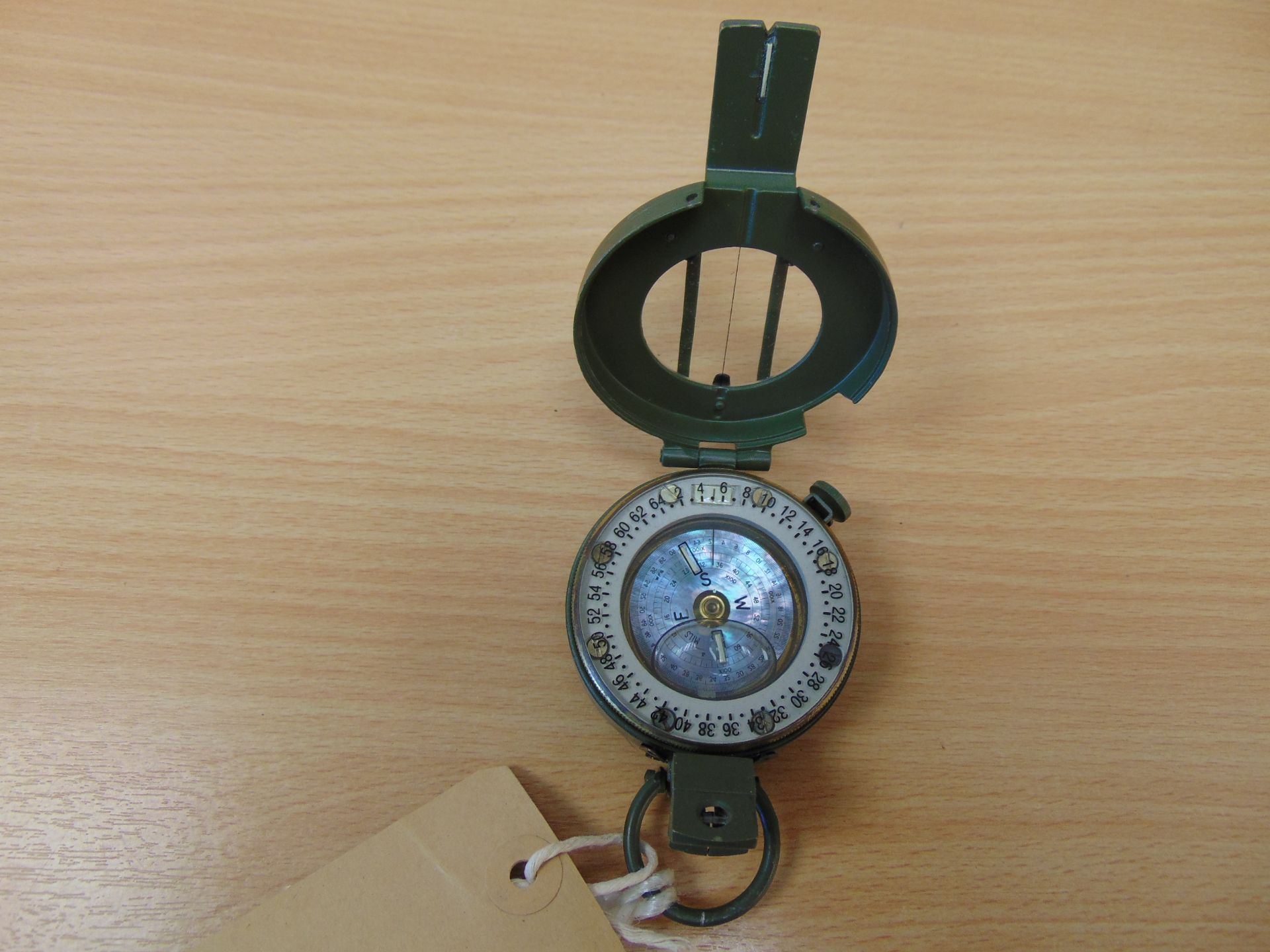 Stanley London British Army Brass Prismatic Compass Nato Marks in Miles - Image 2 of 3