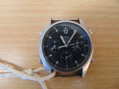 Seiko Gen 1 Pilots Chrono RAF Harrier Force issue, Nato M<arks, Dated 1987, S/N 4649