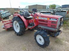 Shibaura D23F 4x4 Diesel Compact Tractor c/w Rotovator ONLY 1364 HOURS!