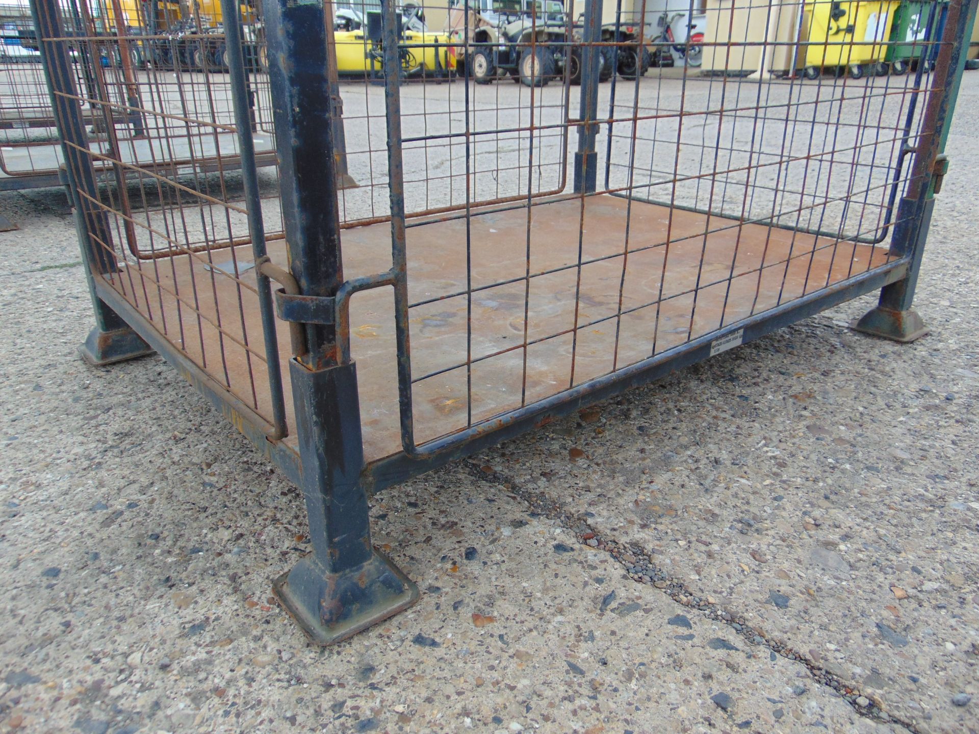 Steel Stacking Stillage with removeable sides and corner posts - Image 3 of 3