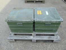 2x Aluminium Zarges Transit Cases 58x58x40cms