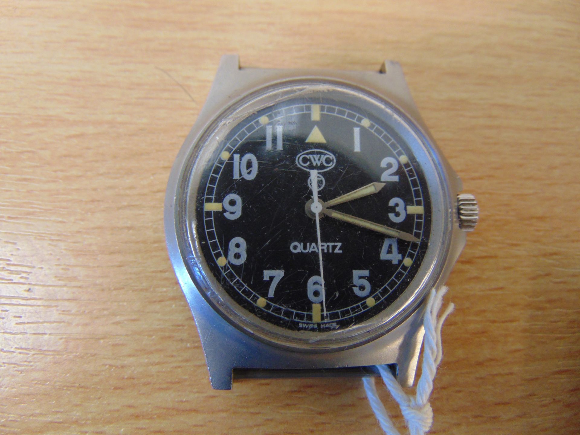 CWC 0555 R.Marines service watch with Nato Marks and broad arrow, small chip in glass, Date 1995