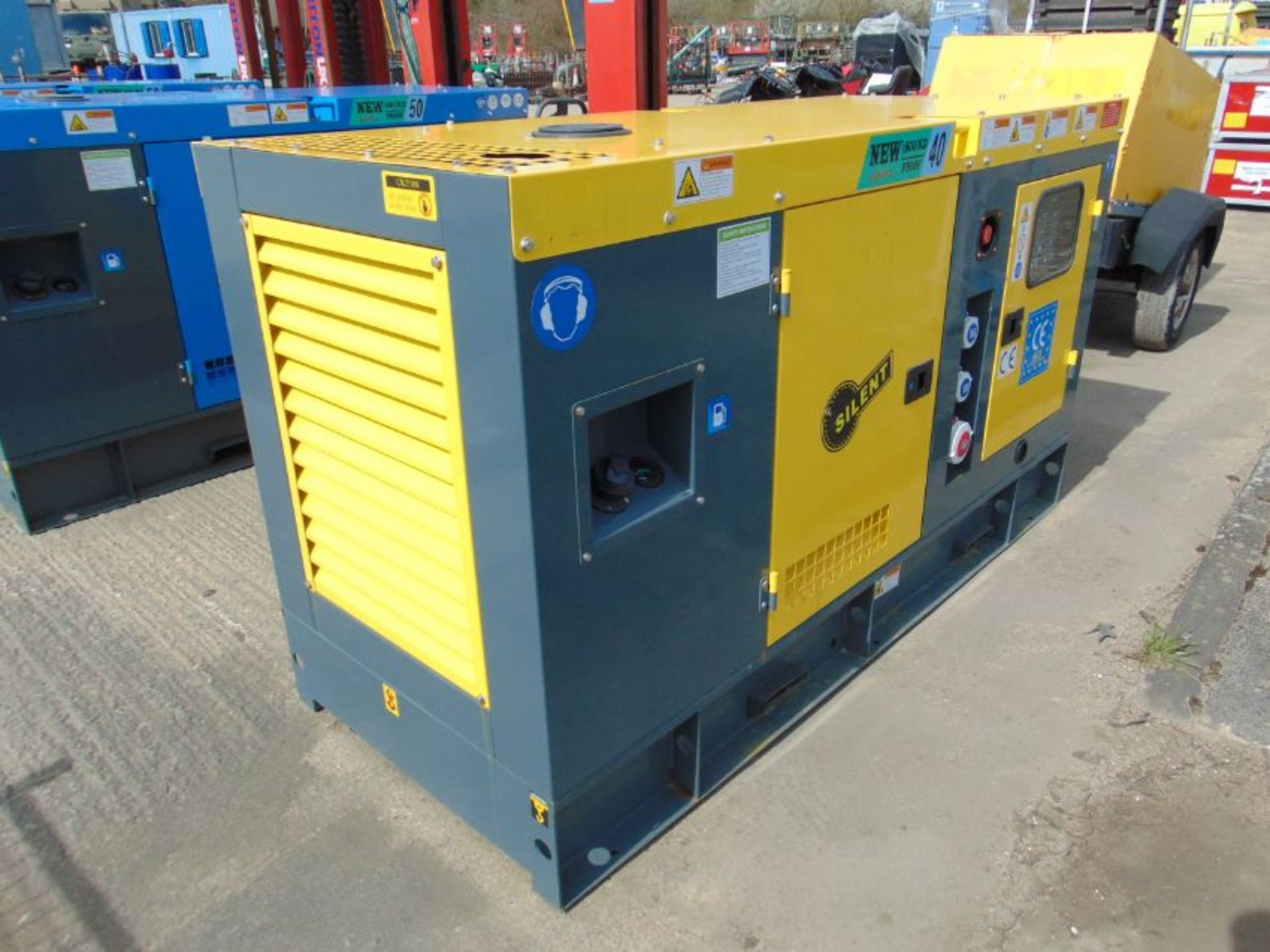 2021 UNISSUED 40 KVA 3 Phase Silent Diesel Generator Set - Image 3 of 14