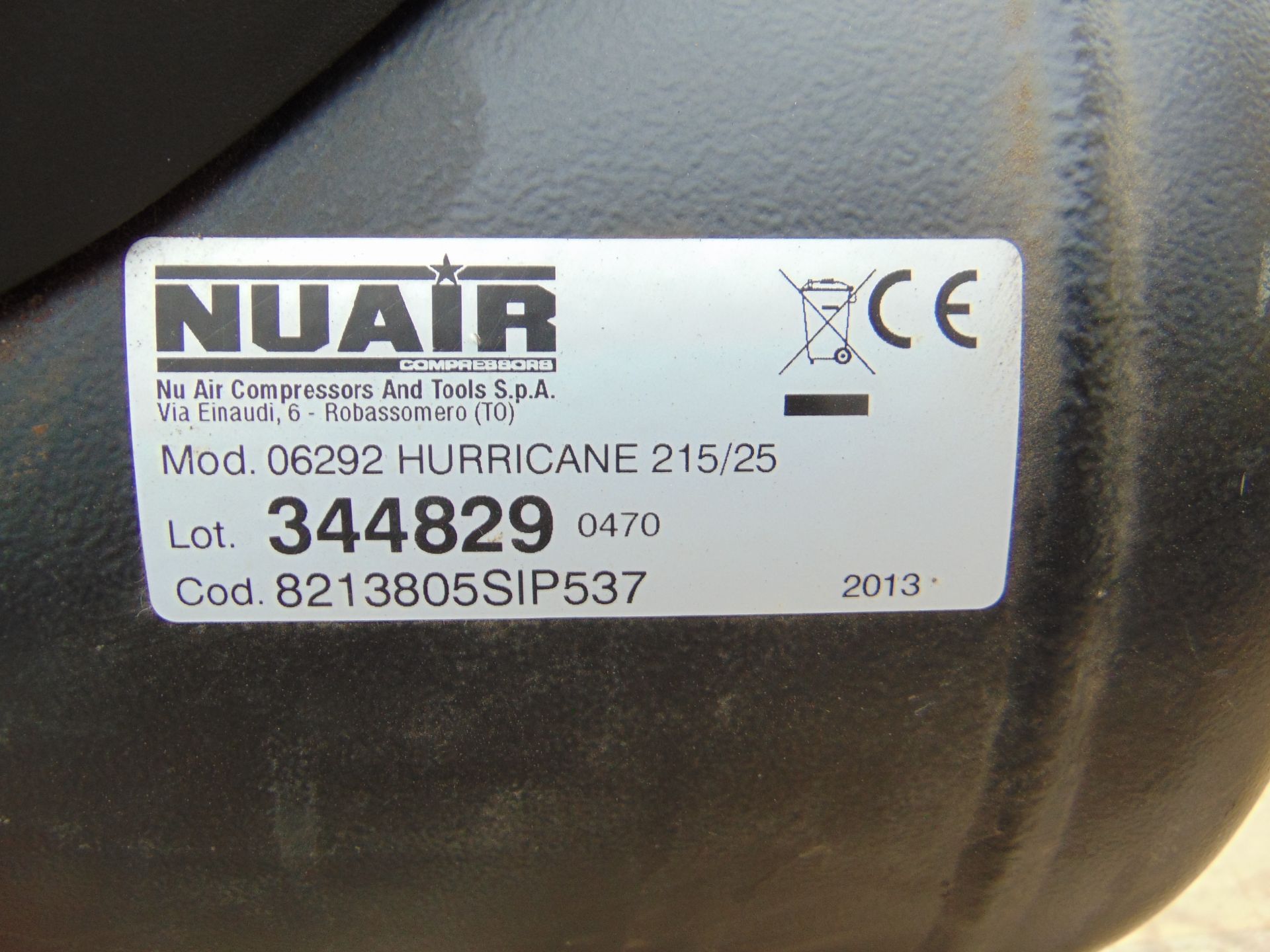 Sip Hurricane 215/25 Air Compressor - Image 8 of 8