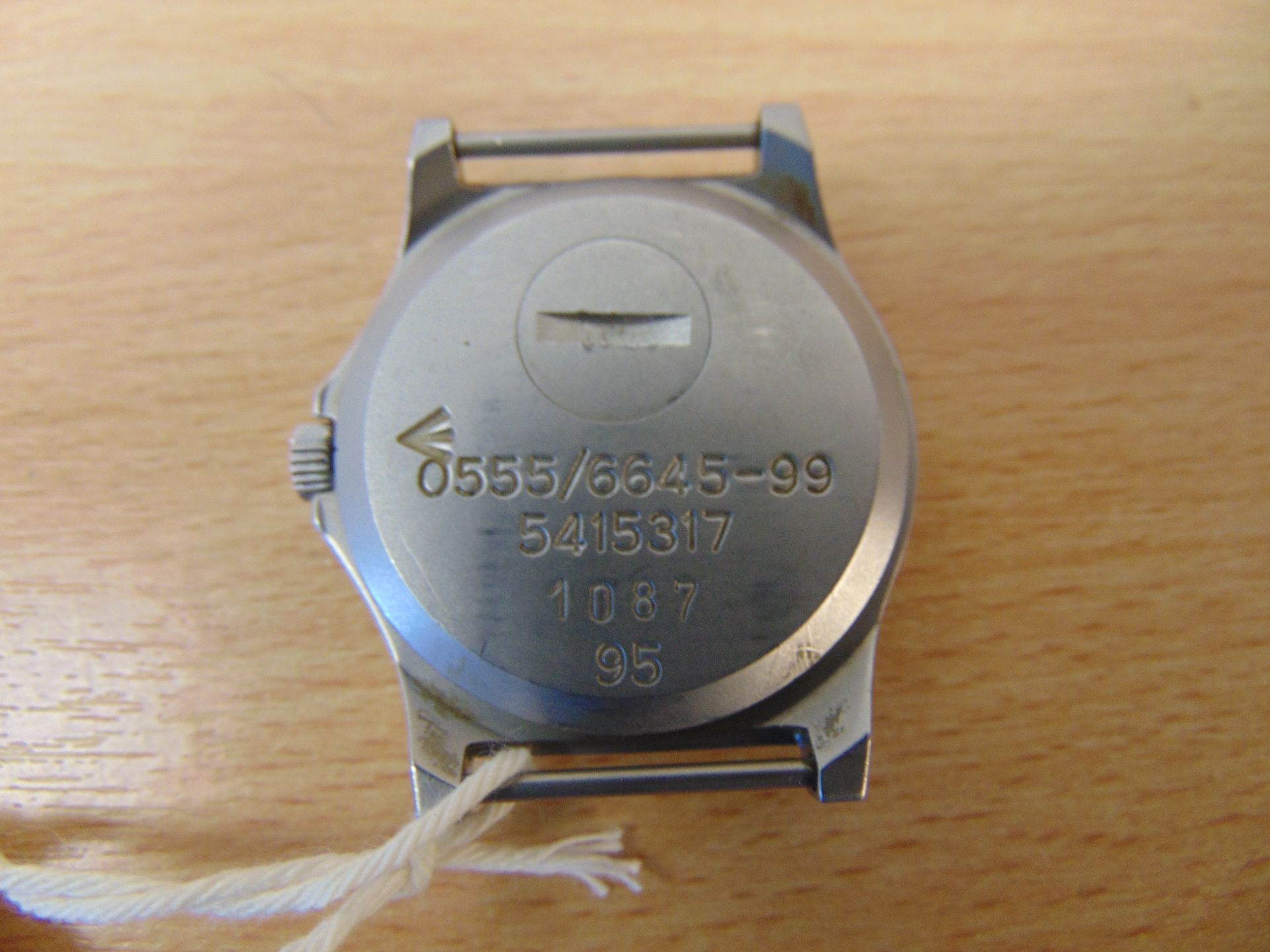 CWC 0555 R.Marines service watch with Nato Marks and broad arrow, small chip in glass, Date 1995 - Image 3 of 4
