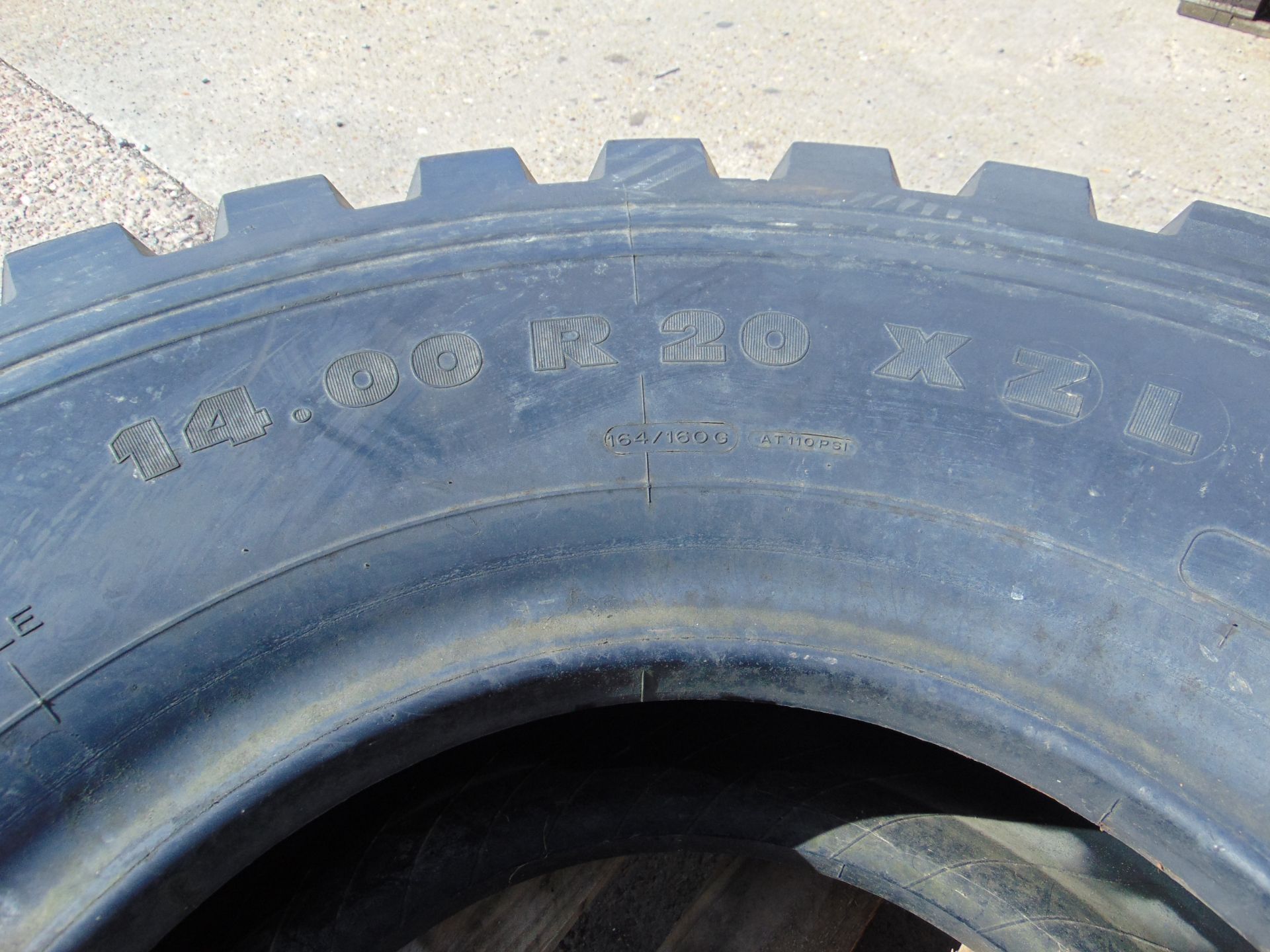 1x Michelin 14.00 R20 XZL Tyre - Image 4 of 4