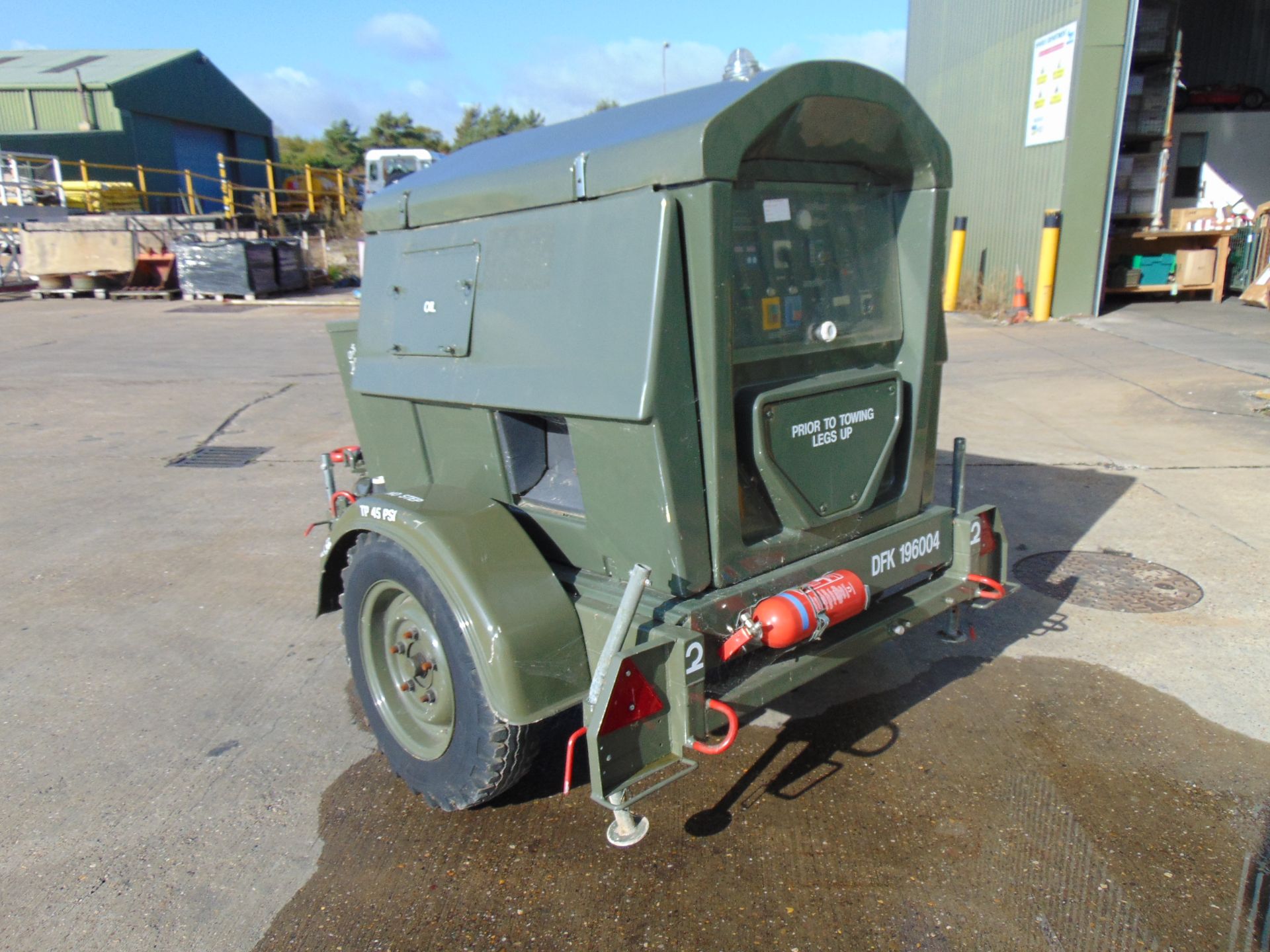 Ex Uk Royal Air Force Trailer Mounted 25 KVA Generator - Image 8 of 17