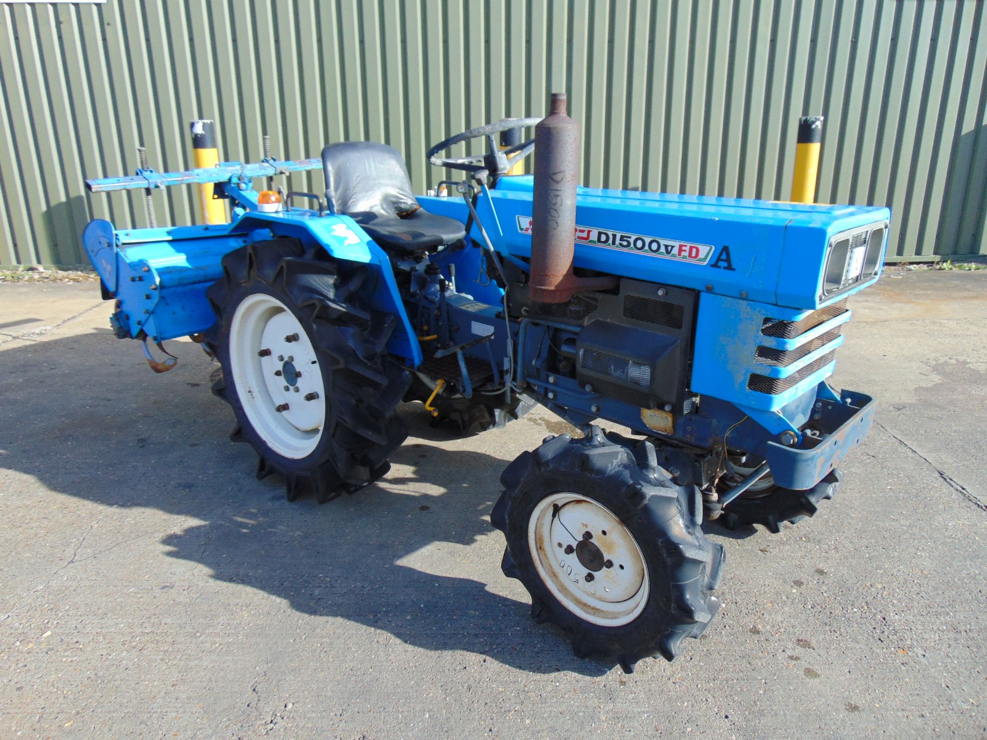 Mitsubishi D1500 4WD Compact Tractor C/W Rotavator ONLY 274 HOURS!