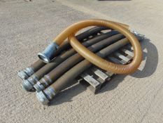 5 x Heavy Duty Delivery hose Approx, 2.45m long 4" diameter