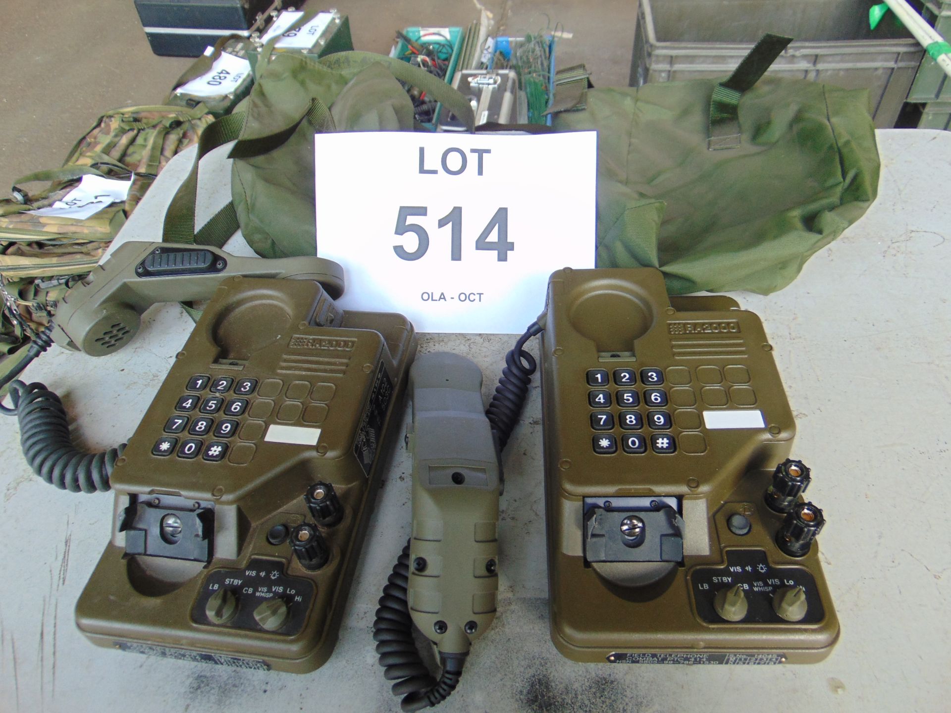 2 x Field Telephone Combat PTC 414 in Original bag