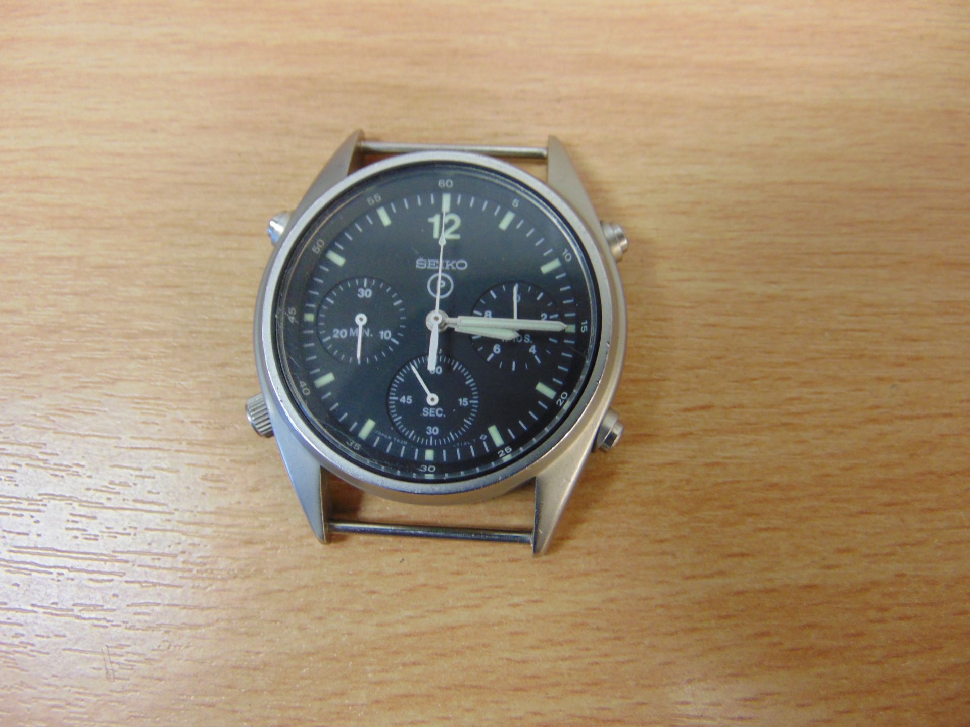 Very Nice, Seiko Gen 1. Pilots Chrono RAF Harrier Force Issue Nato Marks Date 1990, 1 st Gulf war - Image 2 of 4