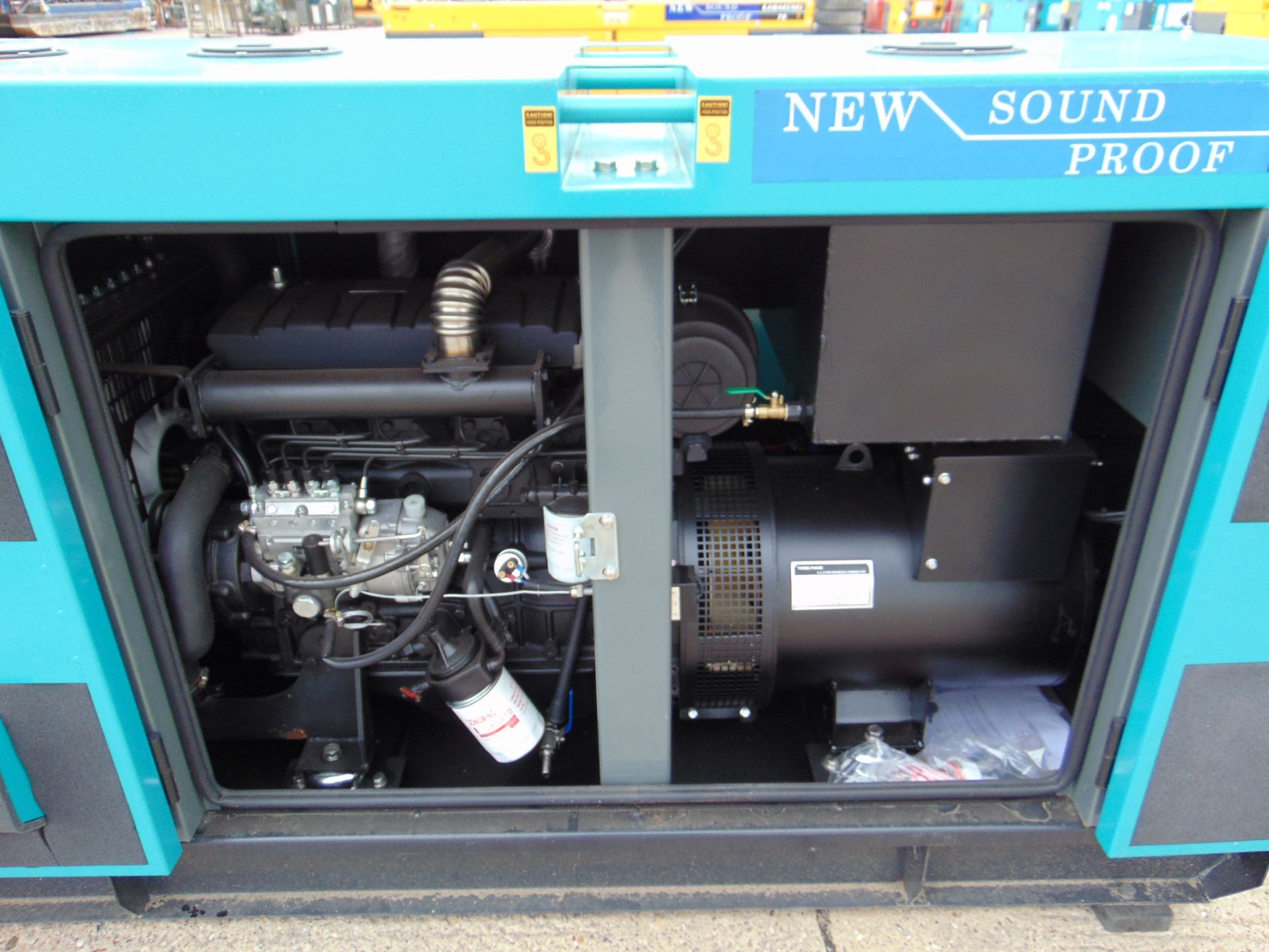 2022 UNISSUED 50 KVA 3 Phase Silent Diesel Generator Set - Bild 10 aus 17