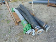 4 x Heavy Duty Delivery hose Approx, 3.2m long 6" diameter