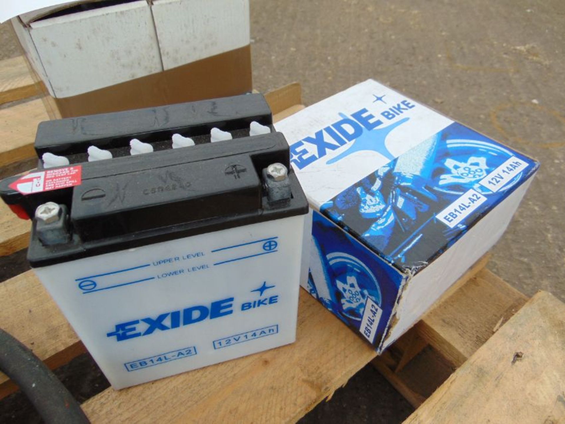3x Unused Exide Motorbike Batteries