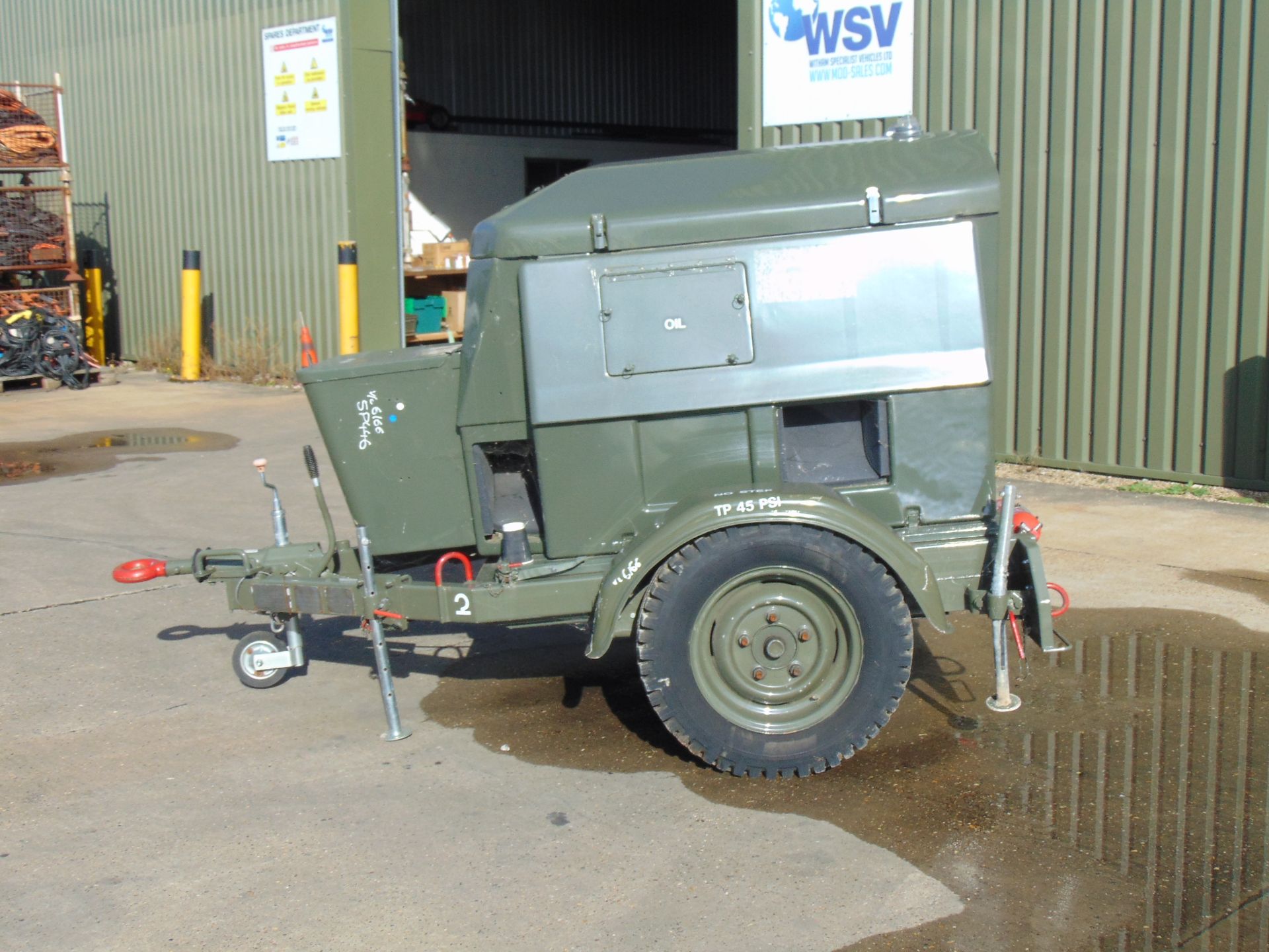 Ex Uk Royal Air Force Trailer Mounted 25 KVA Generator - Image 5 of 17