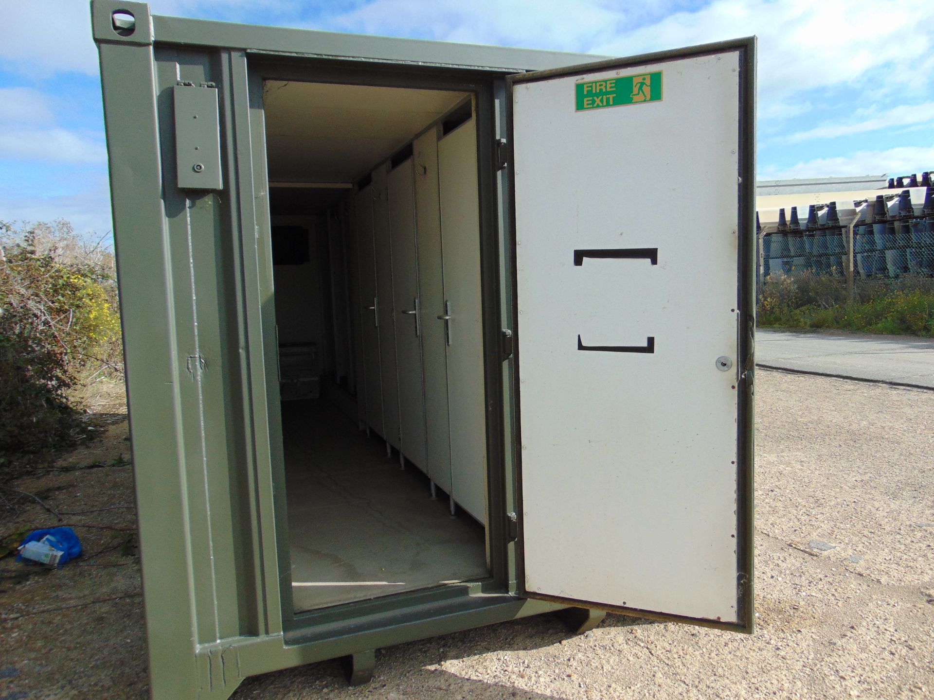 Demountable Front Line Ablution Unit in 20ft Container with hook loader, Twist Locks Etc - Image 7 of 30