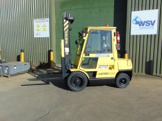 From UK MoD Hyster 3.00 XM Diesel Forklift Ex Reserve.