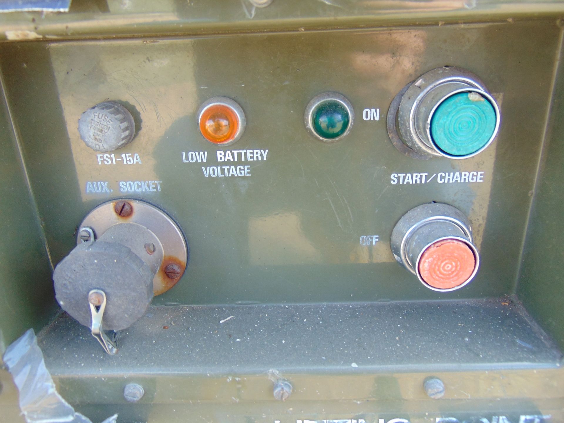 Aircraft Battery Electrical Starter Trolley c/w Batteries and Cables, From RAF - Image 5 of 7