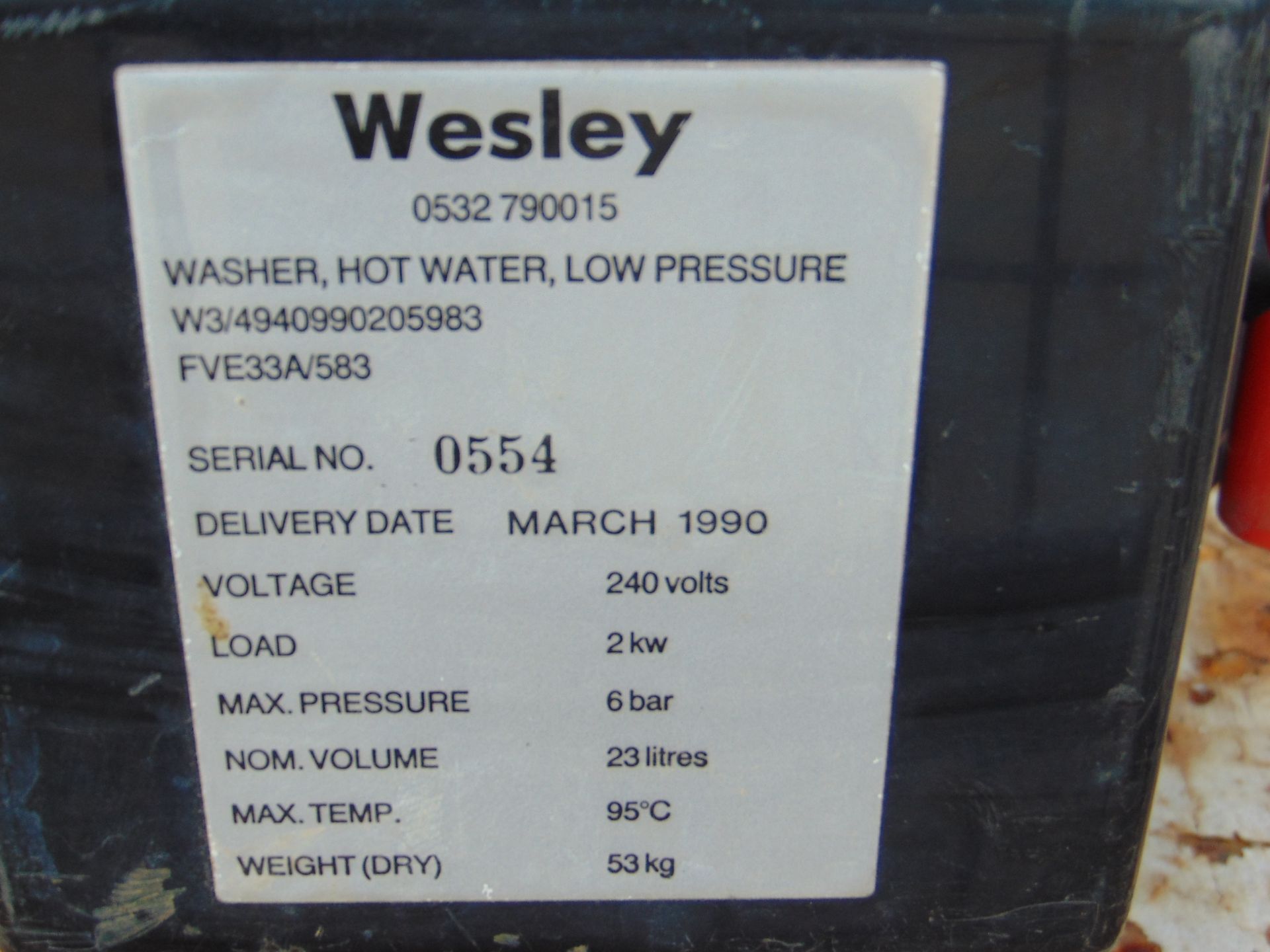 2x Wesley Hot Water Pressure Washers - Image 5 of 6