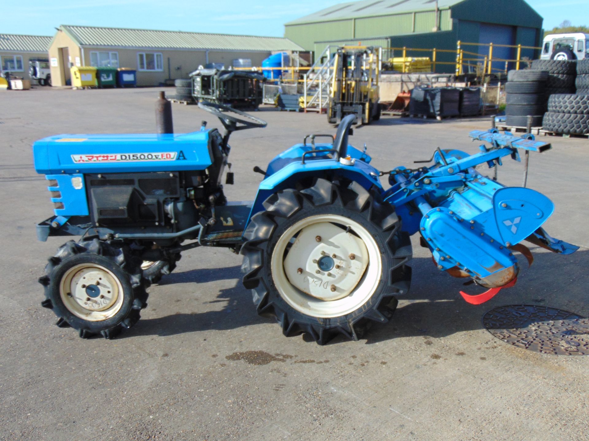 Mitsubishi D1500 4WD Compact Tractor C/W Rotavator ONLY 274 HOURS! - Image 5 of 18