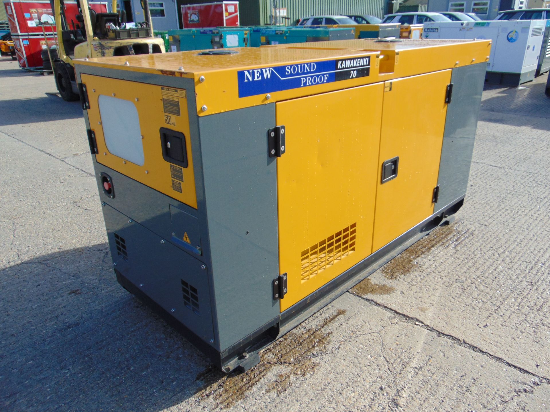 2022 UNISSUED 70 KVA 3 Phase Silent Diesel Generator Set - Image 5 of 18